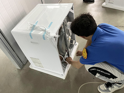 驗貨日常揭秘 伊萊克斯為何點贊金環電器滾筒烘干機代工質量